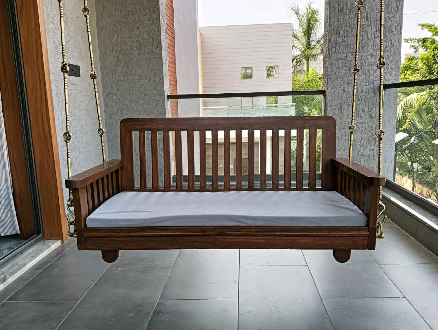 Wooden Hanging Swing 
